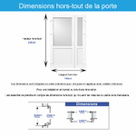 dimensions porte de service vitrée