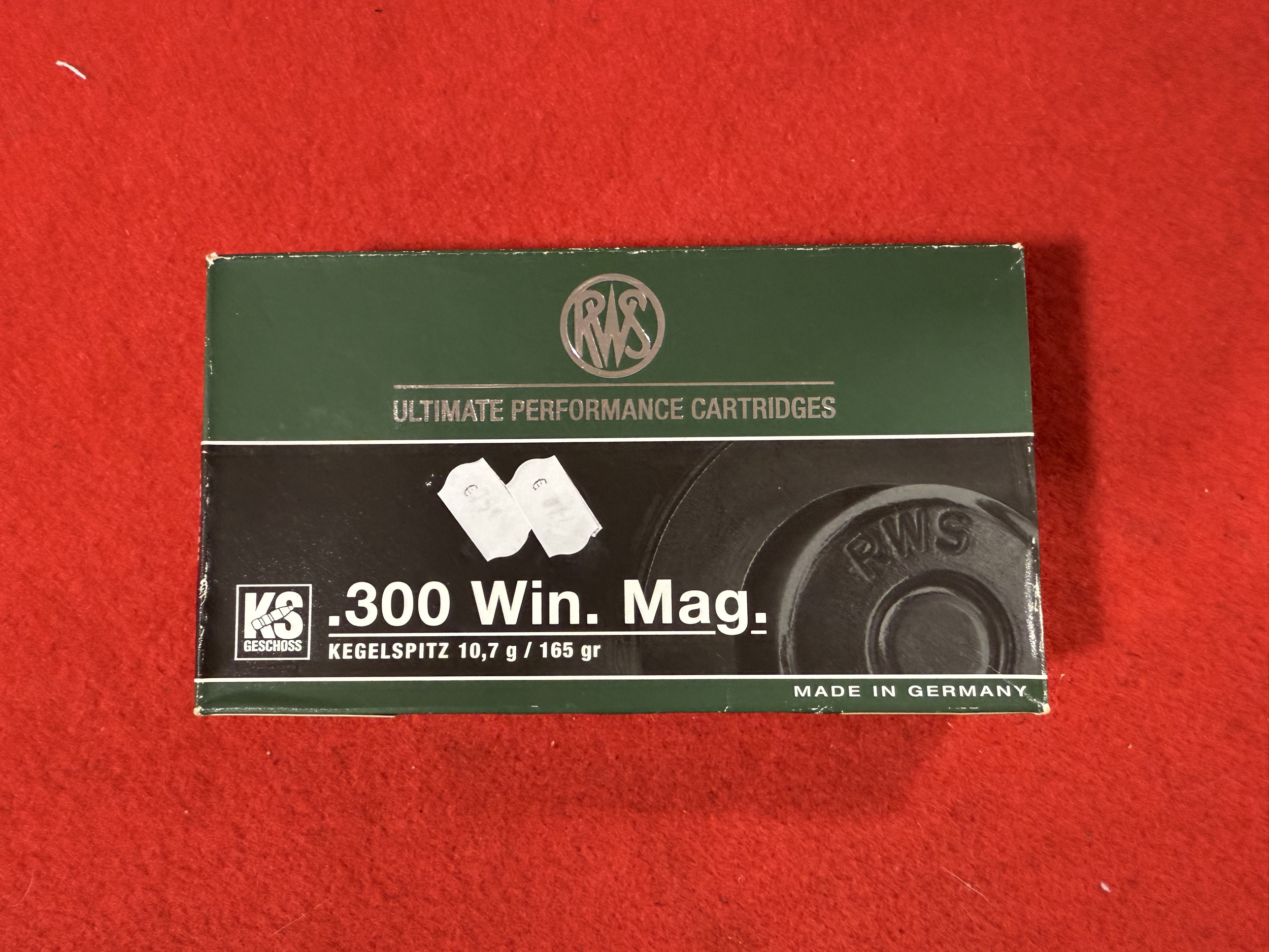 Balles Cal.300 Win Mag RWS Pointe Conique (20)