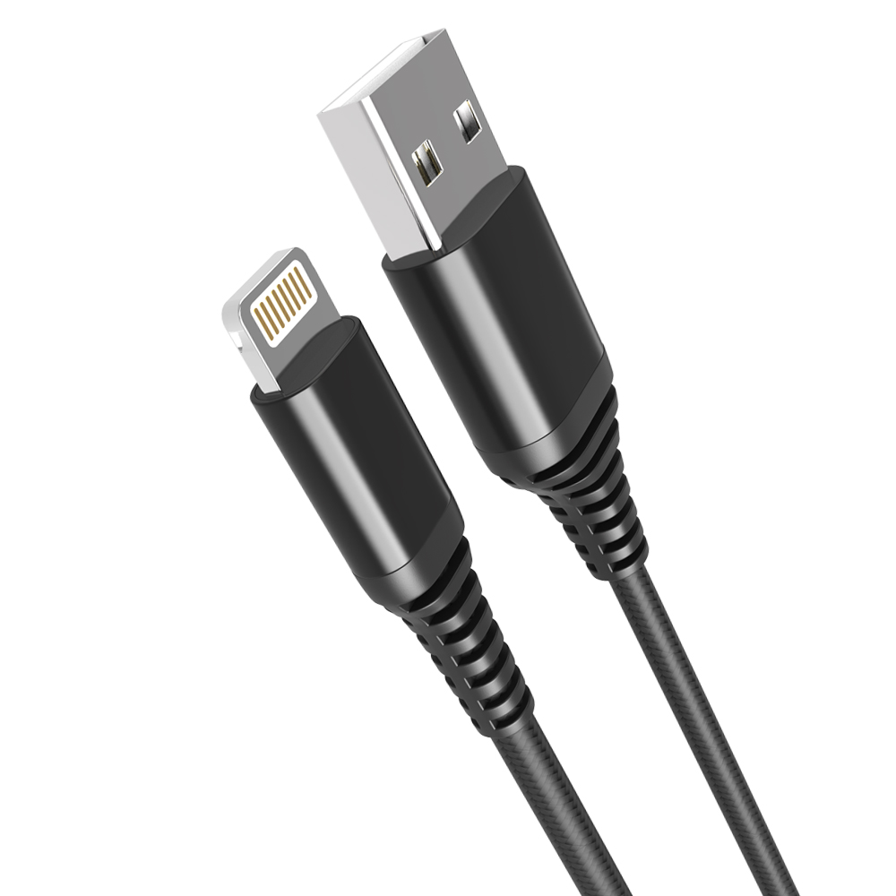 cable lightning non mfi gros plan 2 connecteurs vertic