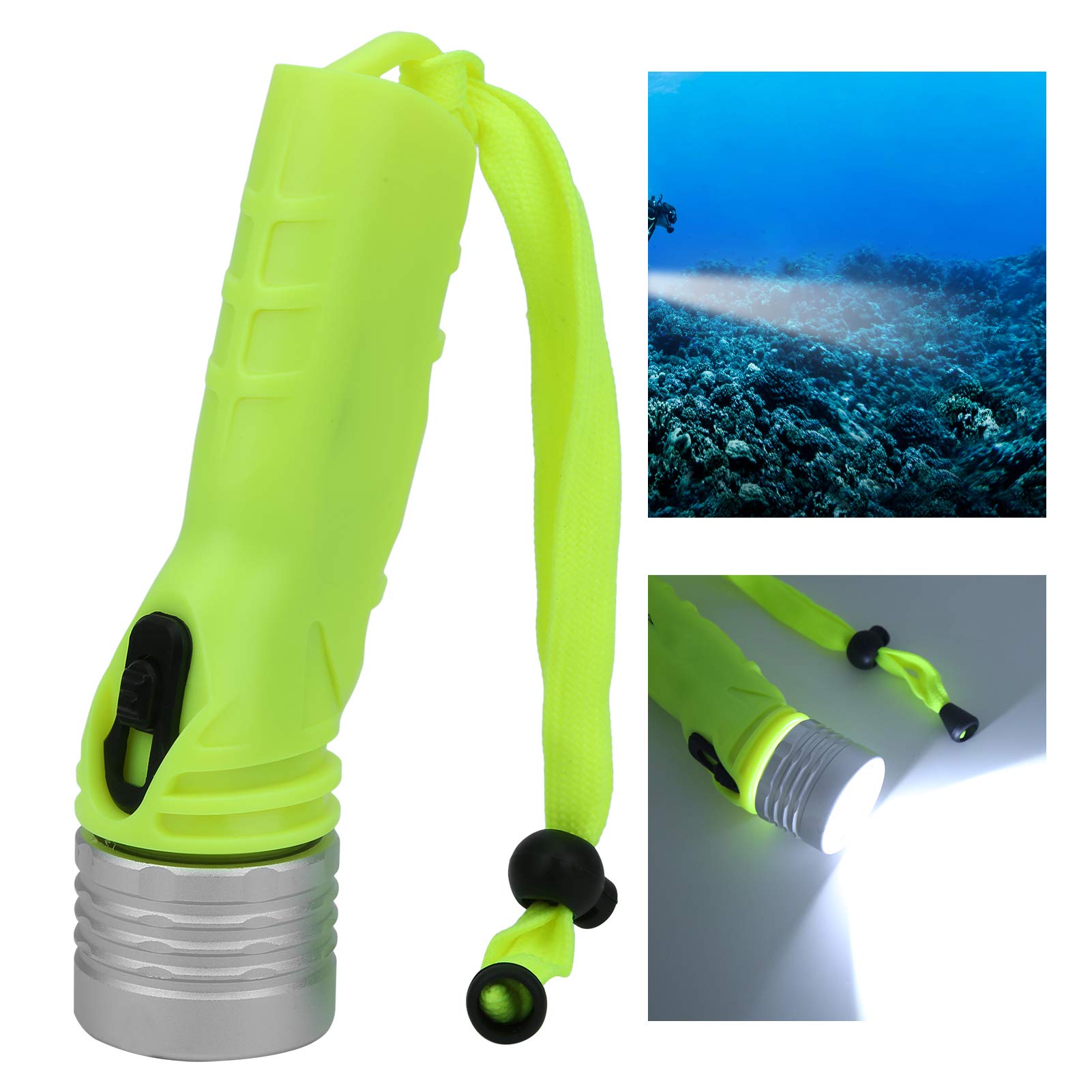 lampe torche led sous marine étanche en situation