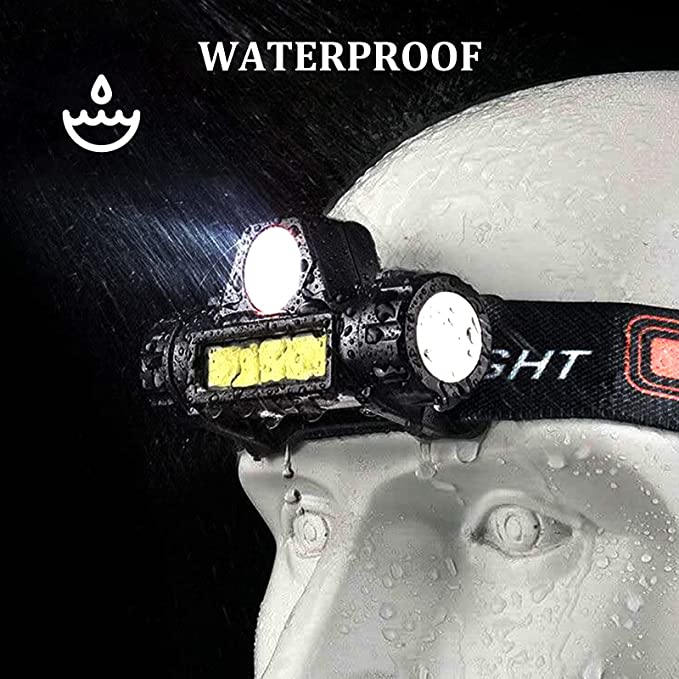 lampe frontale étanche à la pluie en anglais