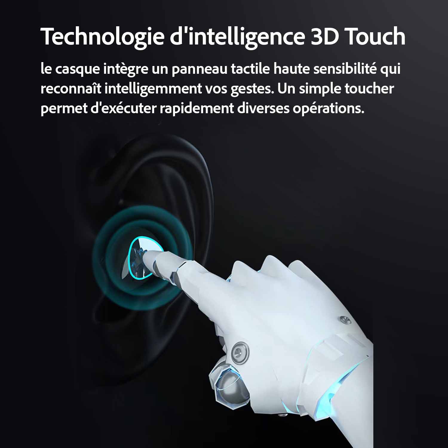 écouteurs m10 touche controle