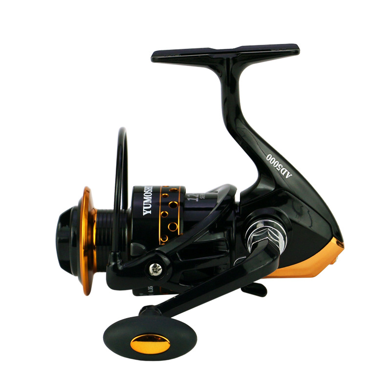 profil moulinet Yumoshi AD9000 noir et doré