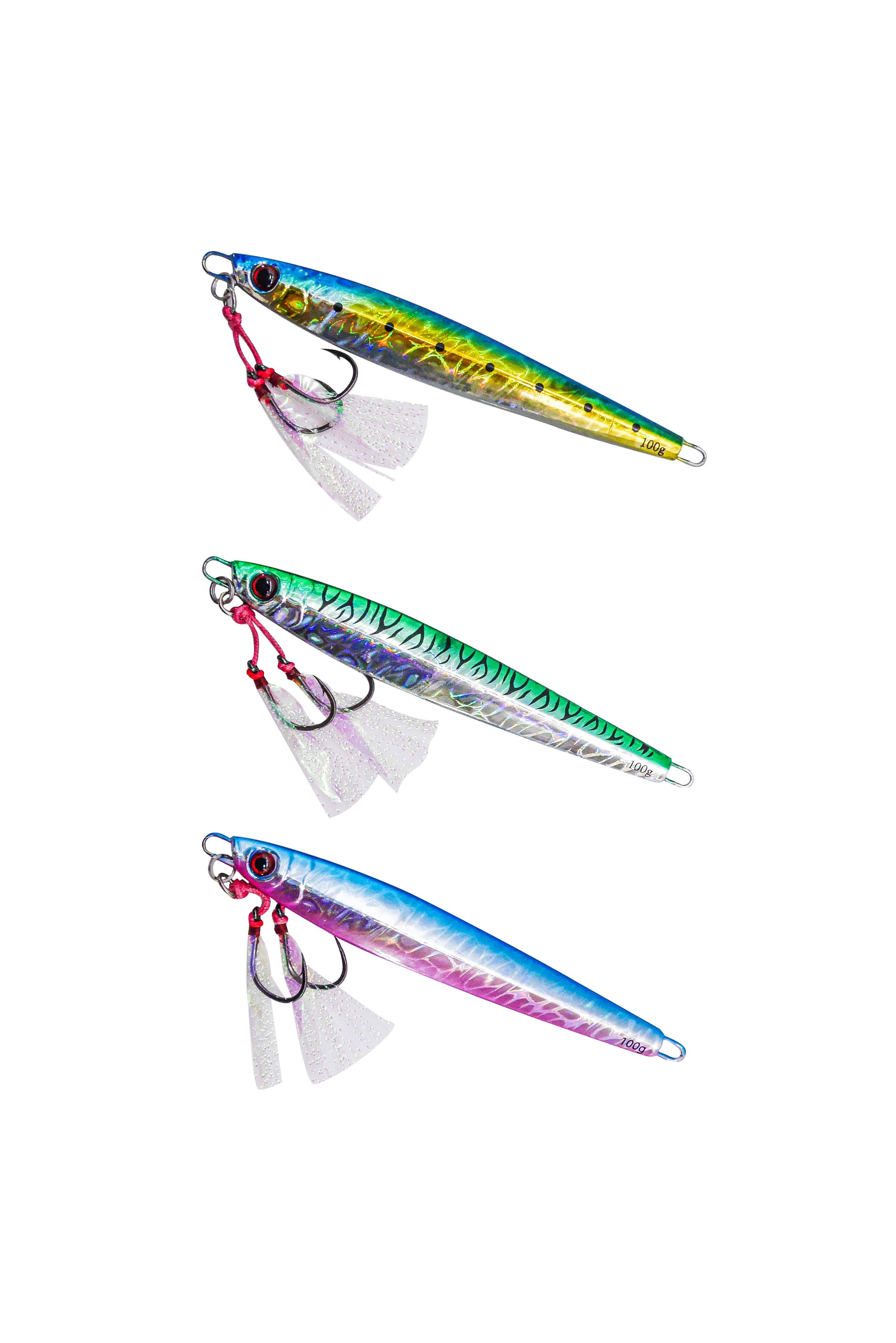 3 finitions jig leurre poisson métal 100g ou 200g