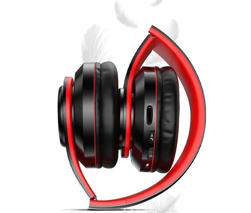 casque pliable B39 rouge et noir