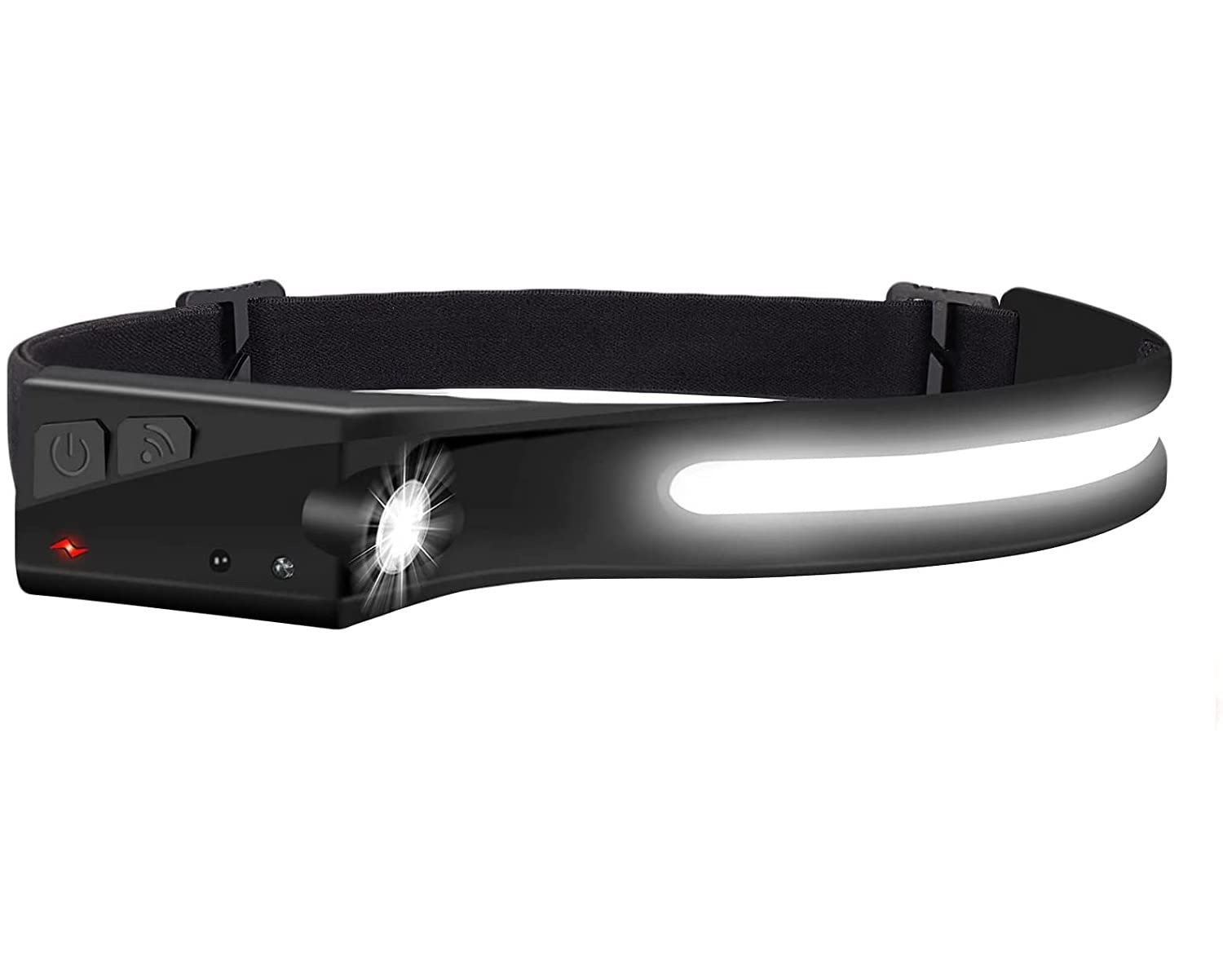 gros plan lampe frontale led rechrgeable sensor