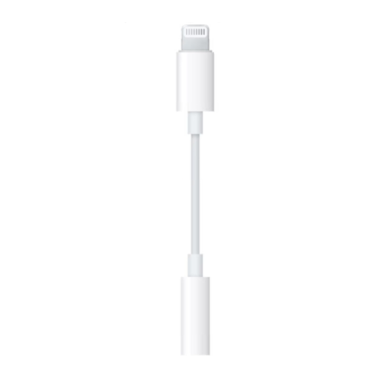 photo 3.5mm to lightning cable 2 blanc