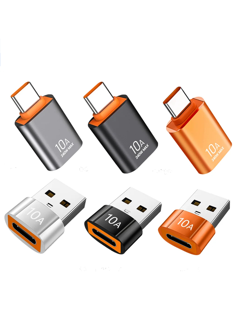 convertisseur USB A vers C data et charge 10A