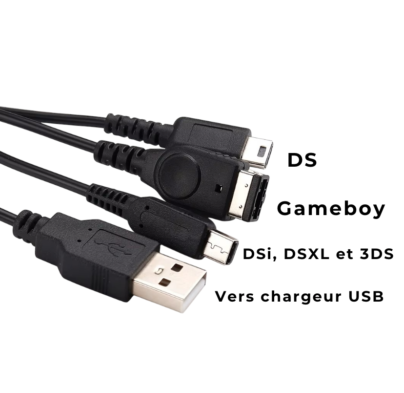 embouts charge DS Gameboy DS1 DSXL 3DS