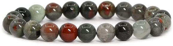 bracelet pierre ronde african bloodstone 10mm
