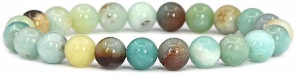 bracelet pierre ronde multicolor amazonite 10mm