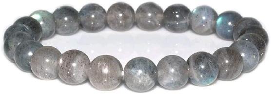 bracelet pierre ronde white labradorite 10mm