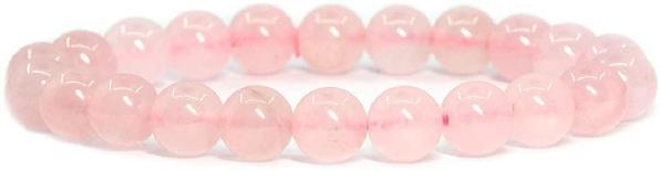 bracelet pierre ronde rose quartz 10mm
