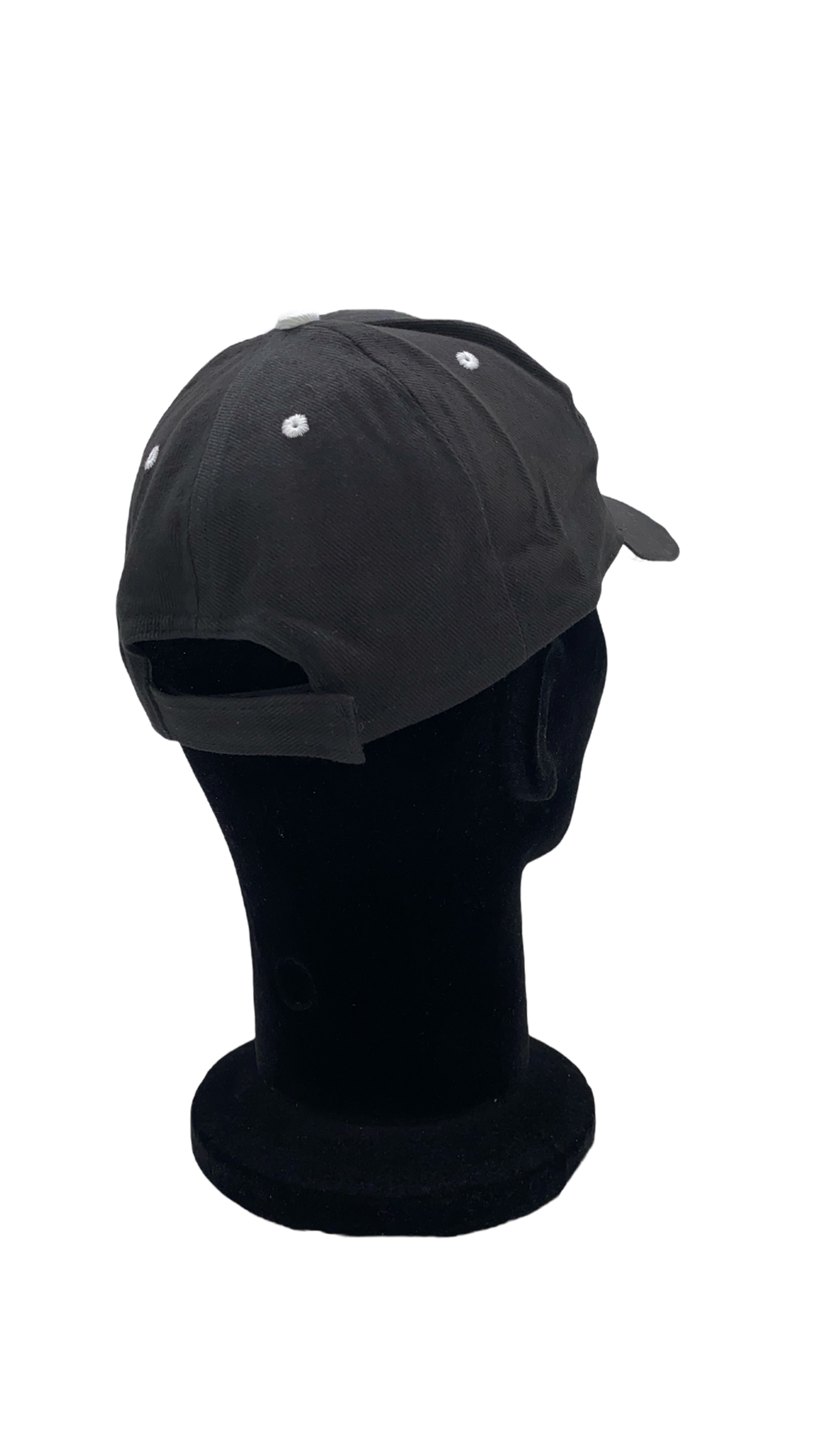 Casquette noir trait blanc