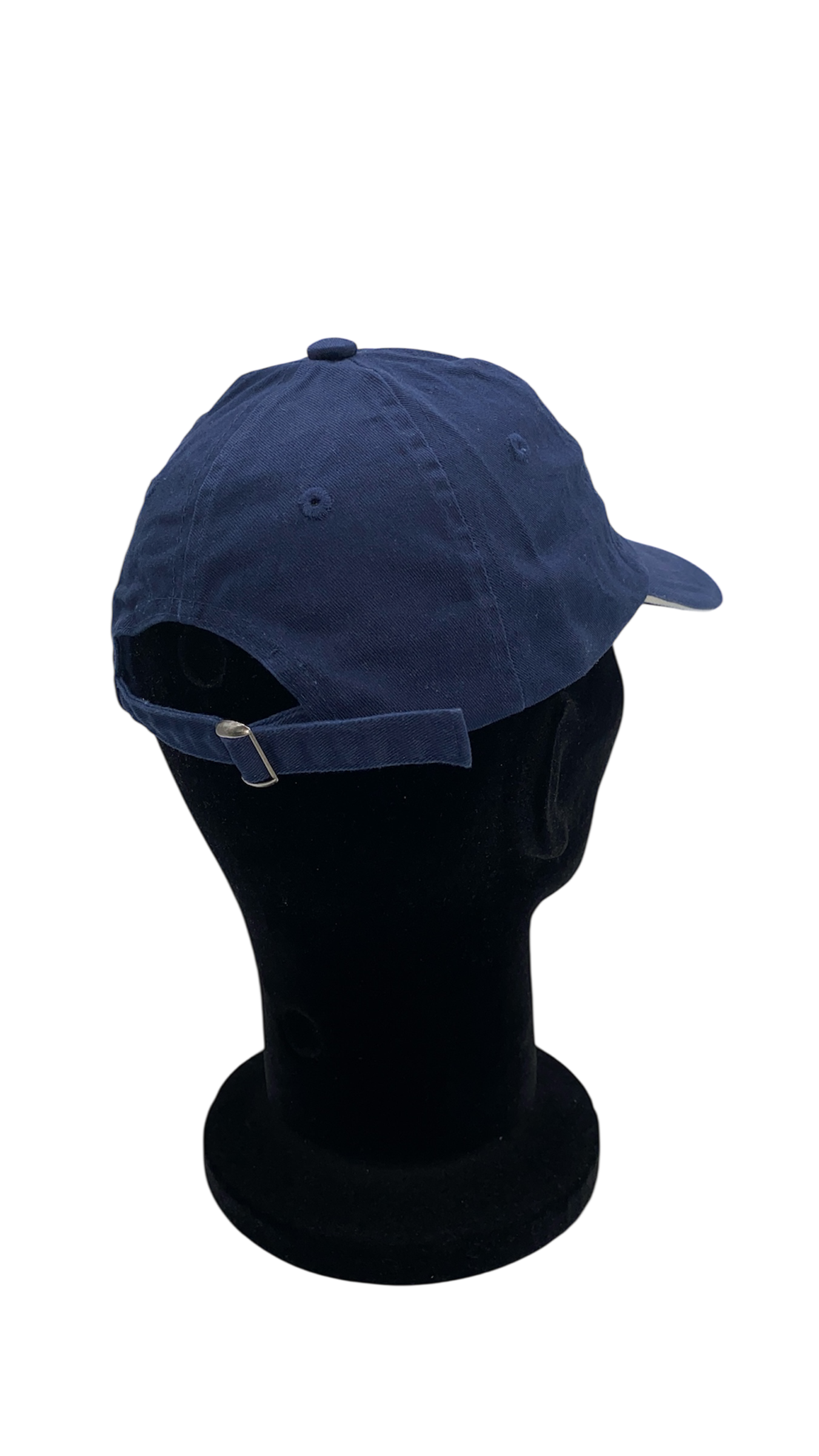 Casquette bleu marine trait blanc