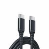 gros plan 2 connecteurs cable c to c male male