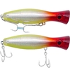 2 leurres poppers rouge jaune