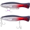 2 leurres poppers rouge gris