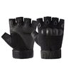 paire gants leger plein air  tactique mitaine sans doigt simili couleur noire