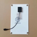 arrière panneau solaire 7W avec son cable usb connecteur femelle avec capuchon