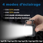 modes lampe frontale led sensor rechargeable