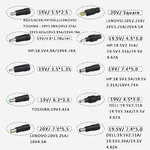 embouts disponibles avec marques de PC correspondantes alimentation universelle 19V 2/2
