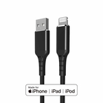 2 connecteurs usb et lightning MFI avec logo apple