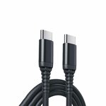 gros plan 2 connecteurs cable c to c male male