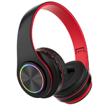 casque audio bluetooth B39 NOIR ROUGE