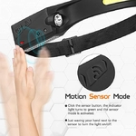 explication sensor lampe frontale led rechrgeable et avantages en anglais