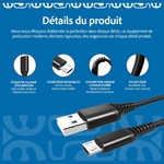 cable détails et arguments micro usb