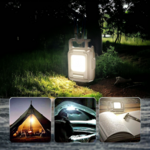 lampe poche triple led compacte puissante rechargeable en camping