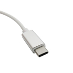 embout type C connecteur male cable blancs