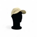 casquette-marron clair-vue 3_4 face-sur mannequin tête noire
