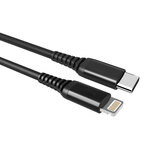 vue à plat des 2 embouts type C male et embout lightning male pour Iphone Ipad