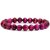 bracelet pierre ronde rose tiger eyes 12mm