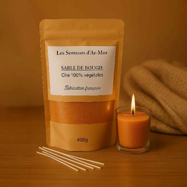 sable de cire orange