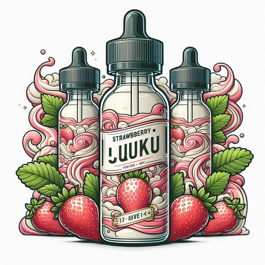 e-liquide  milky fraise