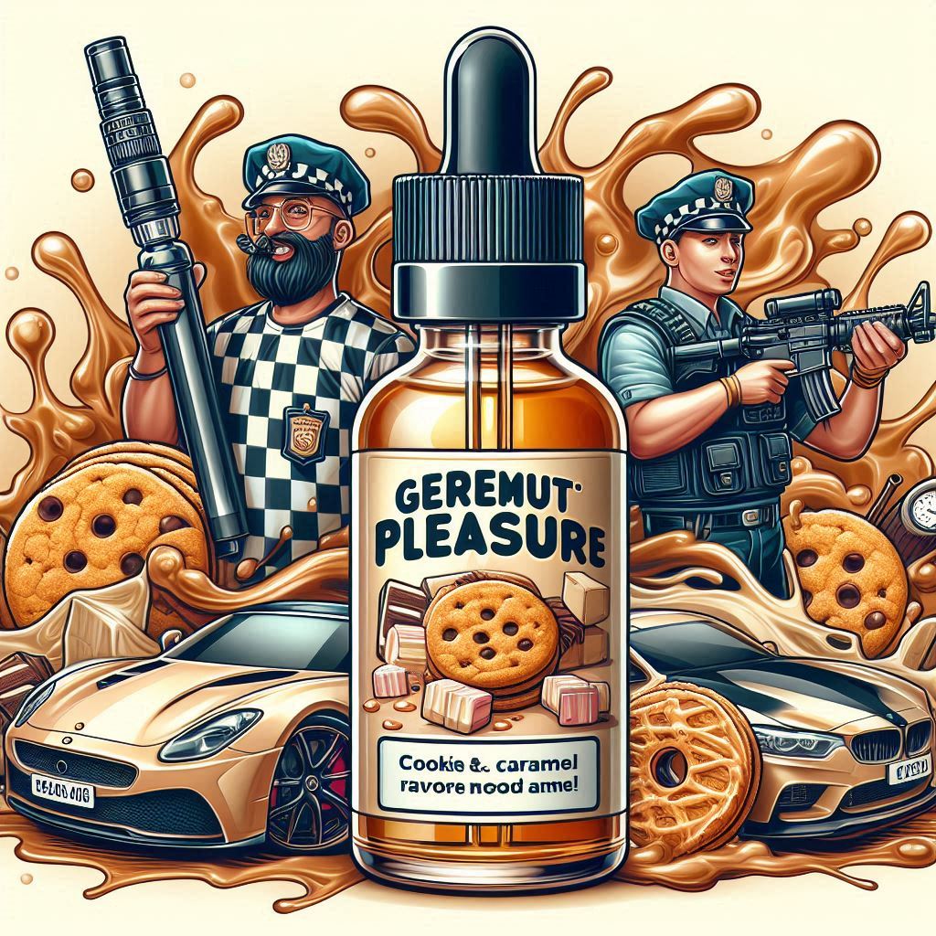 e-liquide  plaisir gourmand cookies et caramel