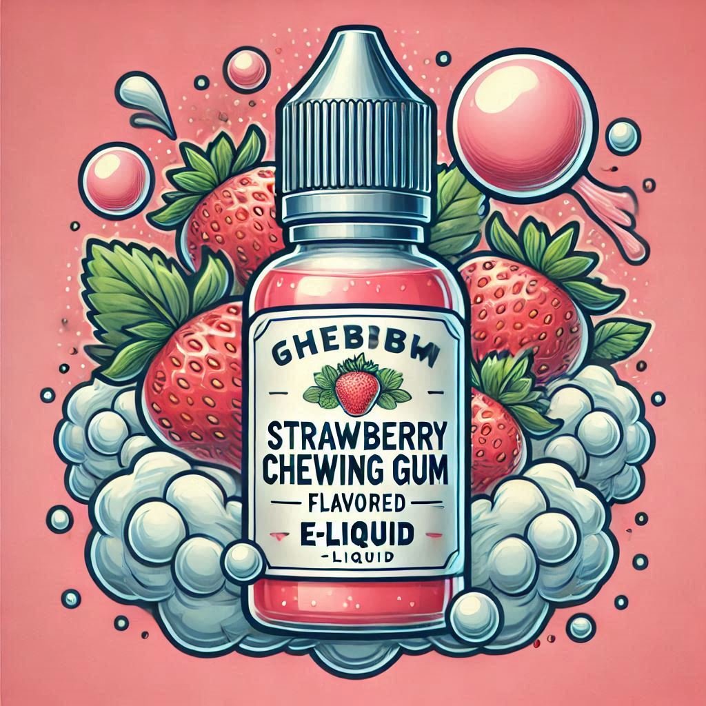 e-liquide saveur chewing gum fraise