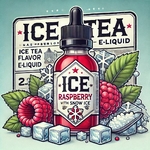 e-liquide  ice thé framboise avec de la glace neige
