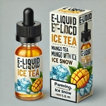 e-liquide  ice thé mangue avec glace neige