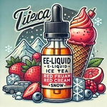 e-liquide  ice thé fruits rouges avec glace neige