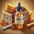 étiquette de e-liquide tabac avec un flacon et des feuilles de tabac blond