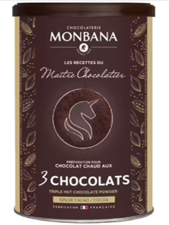 Monbana cacao 3 chocolats