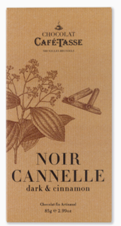 Tablette de chocolat noir et cannelle