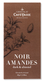 café-tasse noir amandes