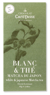 Tablette de chocolat Blanc au Thé Matcha