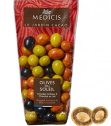 Olives du soleil - amandes grillées & chocolat au lait