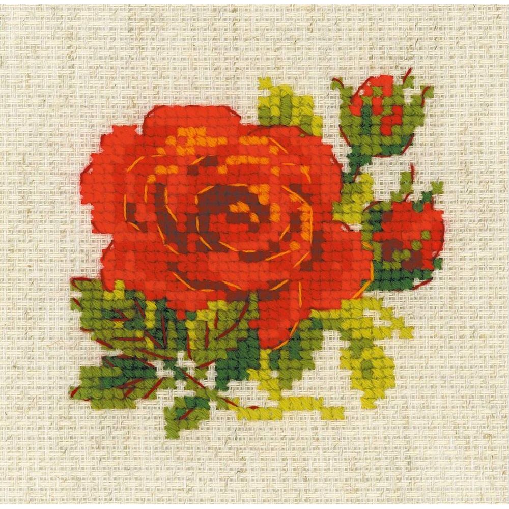 Rose rouge 1843 Riolis